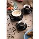 Olympia Cafe Flat White Cup Black - 170ml (12 Pack)