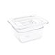 Vogue Polycarbonate 1/6 Gastronorm Container 100mm Clear