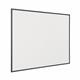 Bi-Office Non-Magnetic Whiteboard; 120x90cm; Dry-Wipe Surface; Black MDF Frame