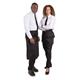 Whites Bistro Apron Polycotton Black with Pocket 900x800mm