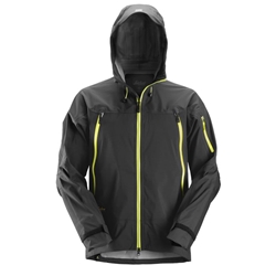 Snickers 1300 Flexiwork Stretch Waterproof Shell Jacket Black Large