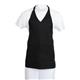 Whites V Neck Service Apron Black
