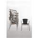 Bolero Aluminium and Natural Wicker Chair (4 pack)
