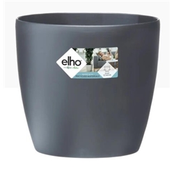Elho Brussels Large Round INDOOR Pot Wheeled 40cm ANTHRACITE