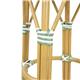 Bolero Parisian Style PE Rattan Bar Stools Light Green (2 Pack)
