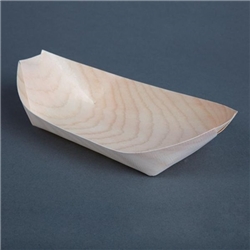 Fiesta Compostable Wooden Sushi Boats Medium 190mm (100 pack)