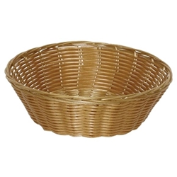 Olympia Poly Wicker Round Food Basket (6 pack)