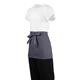 Whites Short Bistro Apron Charcoal