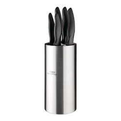 CaterBase Knife Block and 5-Piece Knife Set