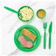 Olympia Kristallon Polypropylene Forks Green (12 pack)