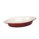 Vogue Red Oval Cast Iron Gratin Dish 650ml