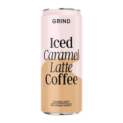 Grind Iced Caramel Latte Coffee Cans 250ml (8 Pack)