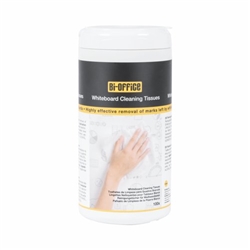 Bi-Office Whiteboard Wet Wipes; White Tub; 100 Units