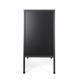 Bi-Office A-Frame Chalkboard; 1200x600cm; Double-Sided Black Surface; Black Wood Frame