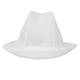 Trilby Hat with Net Snood White M