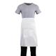 Whites Bistro Apron Polycotton White with Pocket 1000x700mm
