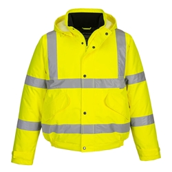 S463 - Hi-Vis Winter Bomber Jacket Yellow - Size M