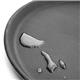 Olympia Kristallon Polypropylene Round Non-Slip Tray Black 280mm