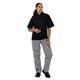 Whites Unisex Vegas Trousers Big Black & White Check Size L