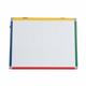 Bi-Office Schoolmate Desktop Magnetic Whiteboard Easel; 60x45cm; Dry-Wipe Lacquered Steel Surface; 4-Colour Aluminium Frame