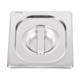 Vogue Heavy Duty Stainless Steel 1/6 Gastronorm Tray Lid