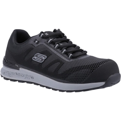 Skechers Work Bulklin Bragoo S1 P SRC ESD Safety Trainer Black [Size UK 9/ EU 43]