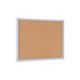 Bi-Office Pastel Cork Notice Board; 60x40cm; Cork Surface; Pastel Blue-Lined MDF Frame