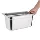 Vogue Stainless Steel Gastronorm Tray Set 3 x 1/3 with Lids