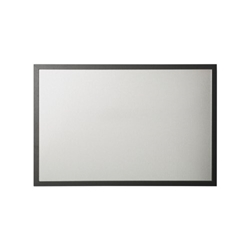 Bi-Office Magnetic Board; 60x45cm; Silver Finish Surface; Black Frame