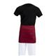 Whites Short Bistro Apron Burgundy