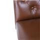 Bolero Chiswick Button Dining Chairs Tan Leather (2 pack)