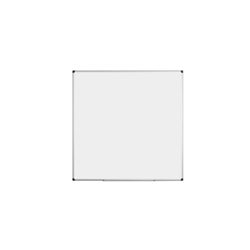Bi-Office Maya Whiteboard; Ceramic Surface; Aluminium Frame; 120x120cm