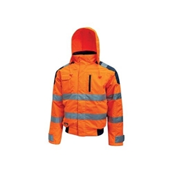 U Power Best High Visibility Bomber Jacket Orange Small