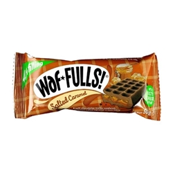 Waffulls! Dark Waffles Salted Caramel 50g (12 Pack)