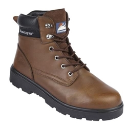 Himalayan 1121 S3 Leather Ankle Safety Boots Brown [Size UK 9/ EU 43]