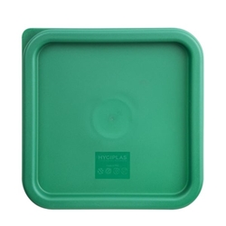 Hygiplas Square Food Storage Container Lid Green Medium