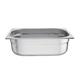 Vogue Stainless Steel 1/2 Gastronorm Tray 100mm