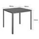 Bolero Valletta Grey Slatted Outdoor Table 780mm