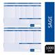 Sage SLPAYADD Compatible A4 Address Pay Advice Slips 500 Sheets/1000 Payslips