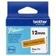 Brother 12MM Black on Orange Labelling Tape - BTAGT31