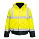 S266 - Hi-Vis Contrast Winter Bomber Jacket Yellow/Navy - Size L