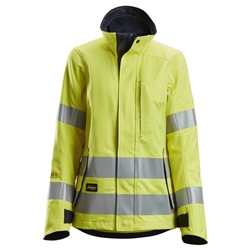 Snickers 1567 Protecwork Womans Jacket High Visibility Class 3 Yellow/Navy 2XL