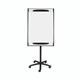 Bi-Office Design Mobile Magnetic Flipchart Easel; Dry-Wipe Lacquered Steel Surface; Aluminium And Black Plastic Frame; 700x1000mm