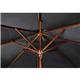 Bolero Square Double Pulley Parasol 2.5m Diameter Black