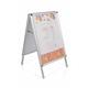 Bi-Office A-Frame Poster Display; Freestanding; Double-Sided Surface; Aluminium Frame; A0