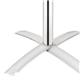 Bolero Square Flip Top Table Stainless Steel 600mm