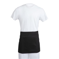 Whites Short Bistro Apron Black