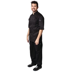 Chefs Works Montreal Cool Vent Unisex Chef Jacket Black XL
