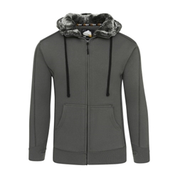 Orn 1285 Crane Fur-Lined Hoody Graphite Small