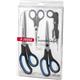 Judge JZ445 Set of 4 Scissors, Right Handed Scissors with Soft Grip Handles